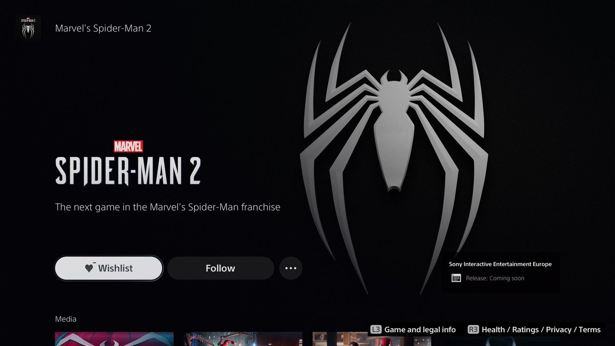 Spider-Man 2 has been removed from the Playstation store.

Which means *something* was supposed to be out first 👀