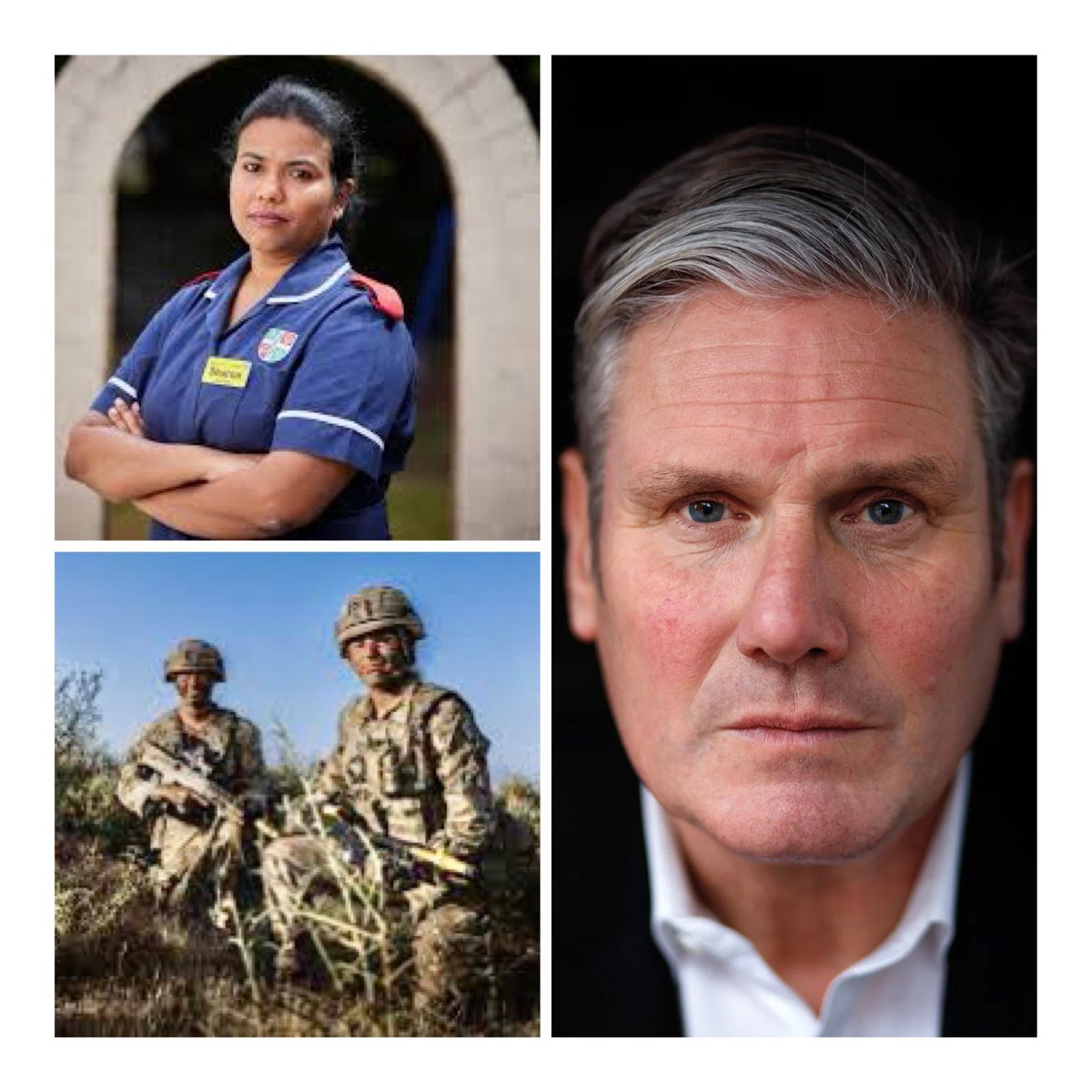 HackneyAbbott's tweet image. Starmer insists we can’t afford to pay the nurses but that his
commitment to more military spending is unshakeable #NursesPayRiseNow