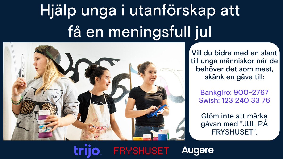 Skänk en slant till de som behöver det i jul 🎄💰

trijo.co/julinsamling/