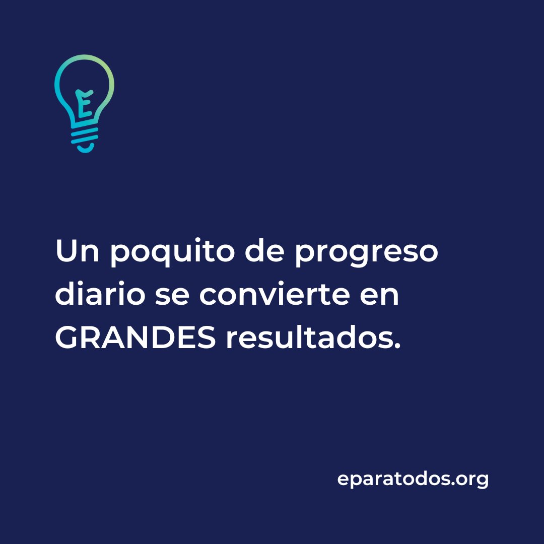 eforallofficial's tweet photo. ¡No importa que tan pequeños sean tus pasos siempre y cuando sigas avanzando! 💡
#eparatodos #lunesdemotivacion https://t.co/dw6WMXPrMx