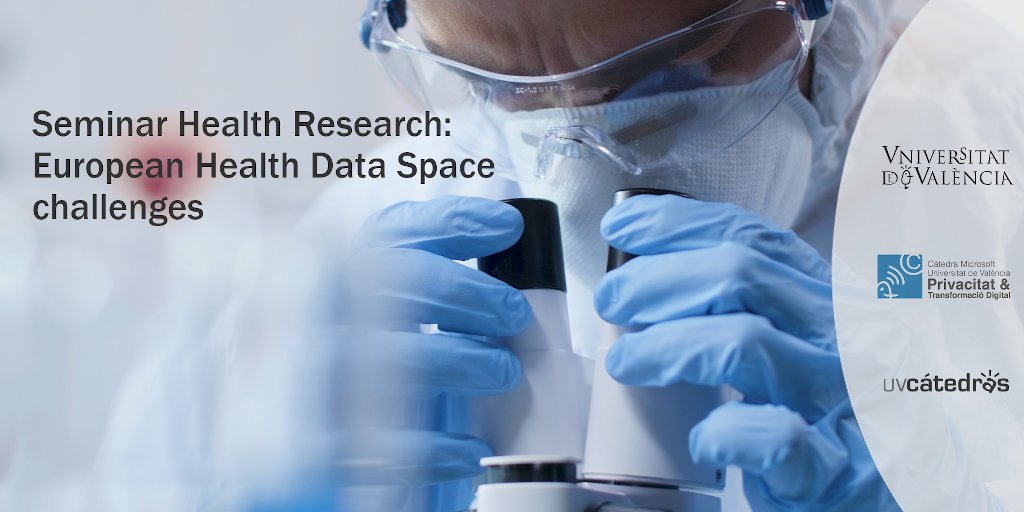 🔄Compartimos:

📽️Videos de las ponencias del seminario Health Research: European Health Data Space challenges, que organizó la <a href="/catedramuv1/">Cátedra Privacidad</a> <a href="/UVcatedres/">UVcàtedres</a> <a href="/MicrosoftES/">Microsoft España</a> el 16 de noviembre pasado. 

➡️vimeo.com/user/120694172…

Información en: 
uv.es/catedra-micros…