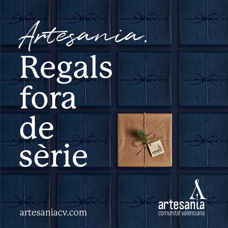 Aquest Nadal, regala artesania.
Artesania. Regals fora de sèrie. bit.ly/3iQ6io1
#RegalsForaDeSerie #RegalaArtesania #ArtesaniaCV 
@GVAeconomia <a href="/RosanaSeguiSanm/">Rosana Seguí</a>