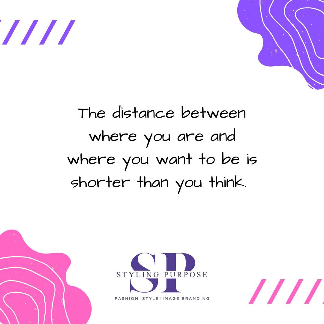 StylingPurpose's tweet image. The distance is shorter than you think! Keep going! 💜 #LifeSTYLETip