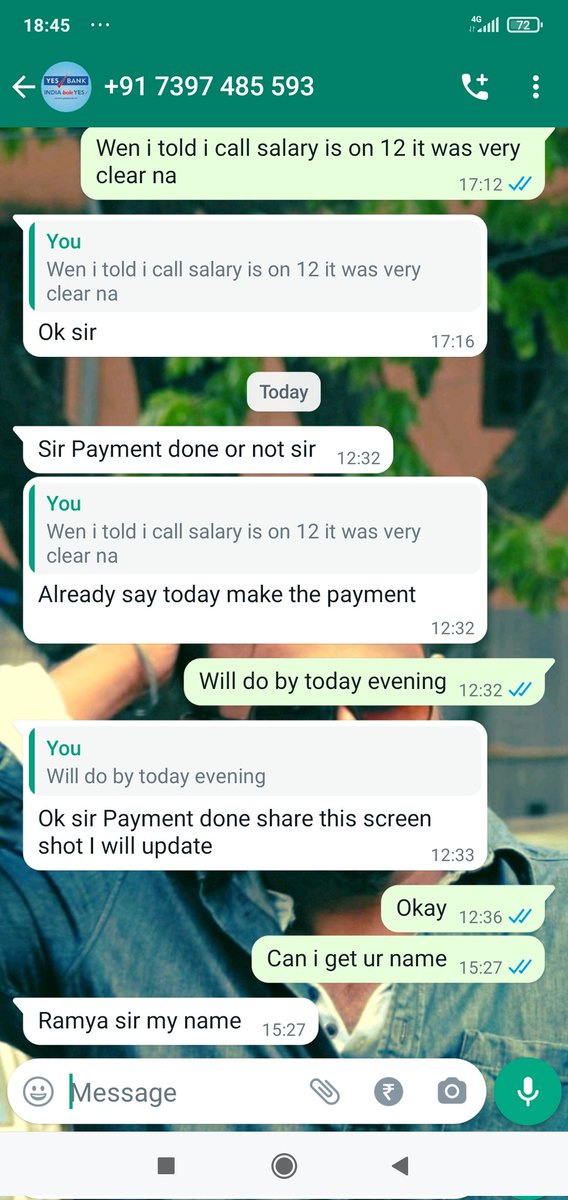 Arjun K (@arjunk44604597) on Twitter photo <a href="/RBIsays/">RBI Says</a> <a href="/YESBANK/">YES BANK</a> <a href="/narendramodi/">Narendra Modi</a> is there any option to complaint for this kind of harrament from yes bank <a href="/CPBlr/">CP Bengaluru ಪೊಲೀಸ್ ಆಯುಕ್ತ ಬೆಂಗಳೂರು</a> wer can we complain regarding yes bank harrasment <a href="/RBIsays/">RBI Says</a> <a href="/YESBANK/">YES BANK</a> <a href="/narendramodi/">Narendra Modi</a> is there any option to complaint for this kind of harrament from yes bank <a href="/CPBlr/">CP Bengaluru ಪೊಲೀಸ್ ಆಯುಕ್ತ ಬೆಂಗಳೂರು</a> wer can we complain regarding yes bank harrasment