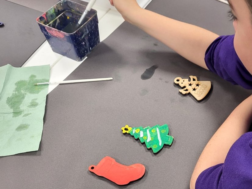 Made christmas decorations 1970