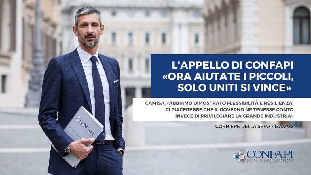 L'intervista del Presidente <a href="/CristianCamisa/">Cristian Camisa</a> al <a href="/Corriere/">Corriere della Sera</a>

Le #pmi hanno dimostrato flessibilità e resilienza, ci piacerebbe che il governo ne tenesse conto invece di privilegiare la grande industria. 

👉 bit.ly/3iKJ2HW