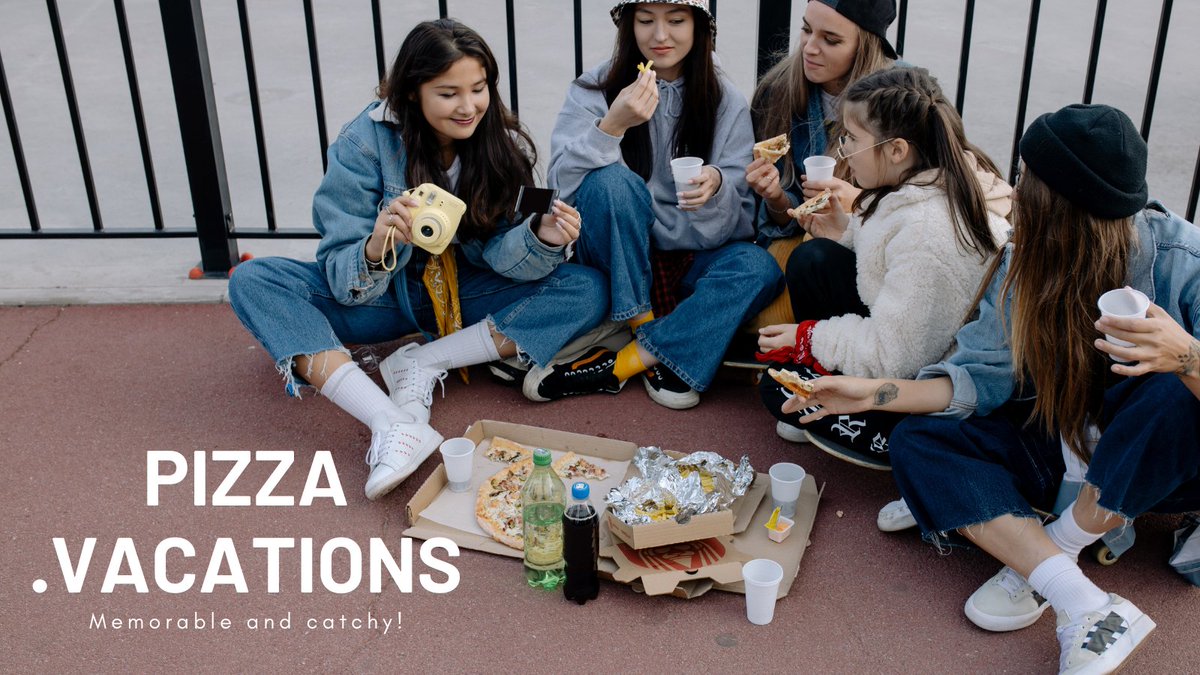 Pizza.vacations for sale on sedo/dan! 
5 letter word, memorable and catchy!!
Suitable for starting your new business
For example
Pizza Restaurant
Pizza Party
#domainsforsale #domainnames #startup #Business  
<a href="/sedo/">Sedo</a> <a href="/Undeveloped/">Dan.com - a GoDaddy brand</a> #entrepreneur #brandable #marketing #seo