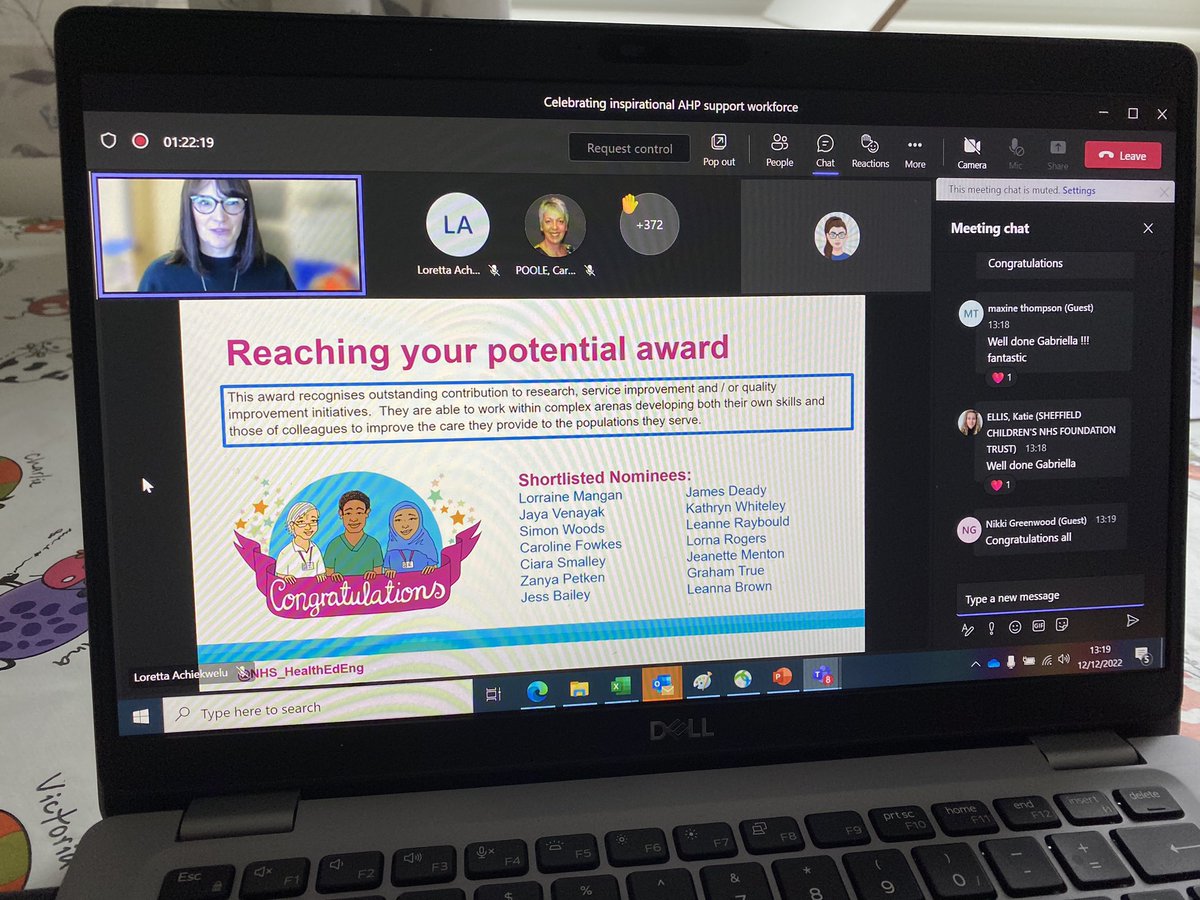 RachelW82082277's tweet image. So proud of @UHDBTrust ‘s Caroline Fowkes for being shortlisted for the Celebrating inspirational AHP SW awards, one of 56 shortlisted from over 400 entries! You are amazing #ahpsupportworkers @UHDBAHPs @surgerypt What a lovely way to spend a lunchtime!