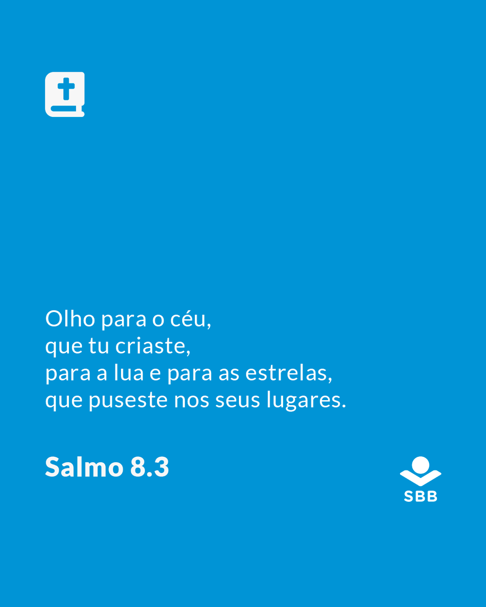 __SBB's tweet photo. Deus criou a vida bonita.
“Olho para o céu,
que tu criaste,
para a lua e para as estrelas,
que puseste nos seus lugares.”
📖 Salmo 8.3
Marque uma beleza da criação de Deus.
#leiaabíblia #bíbliaNTLH #Deuscriador #Deuspoderoso #criacao https://t.co/zP0KUmitBb