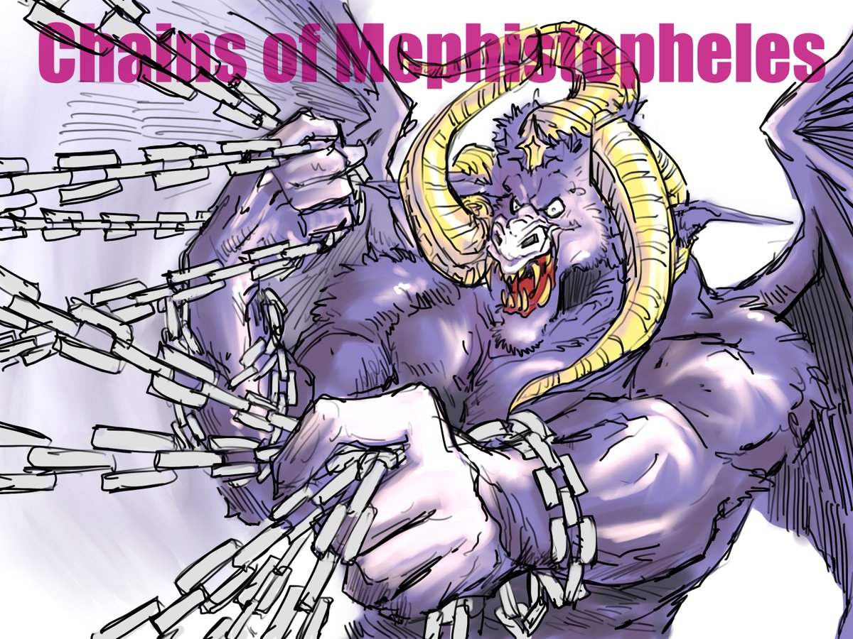 #mtg

Chains of Mephistopheles

描いてみました😆

たった2マナで効果強烈過ぎ&影響範囲広過ぎの、古の呪文です。 