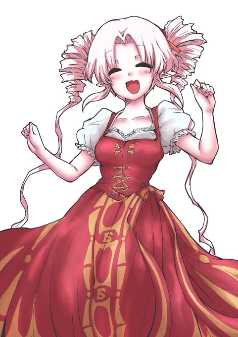 #如月ついつい月曜日
今日のディアンドルです 
