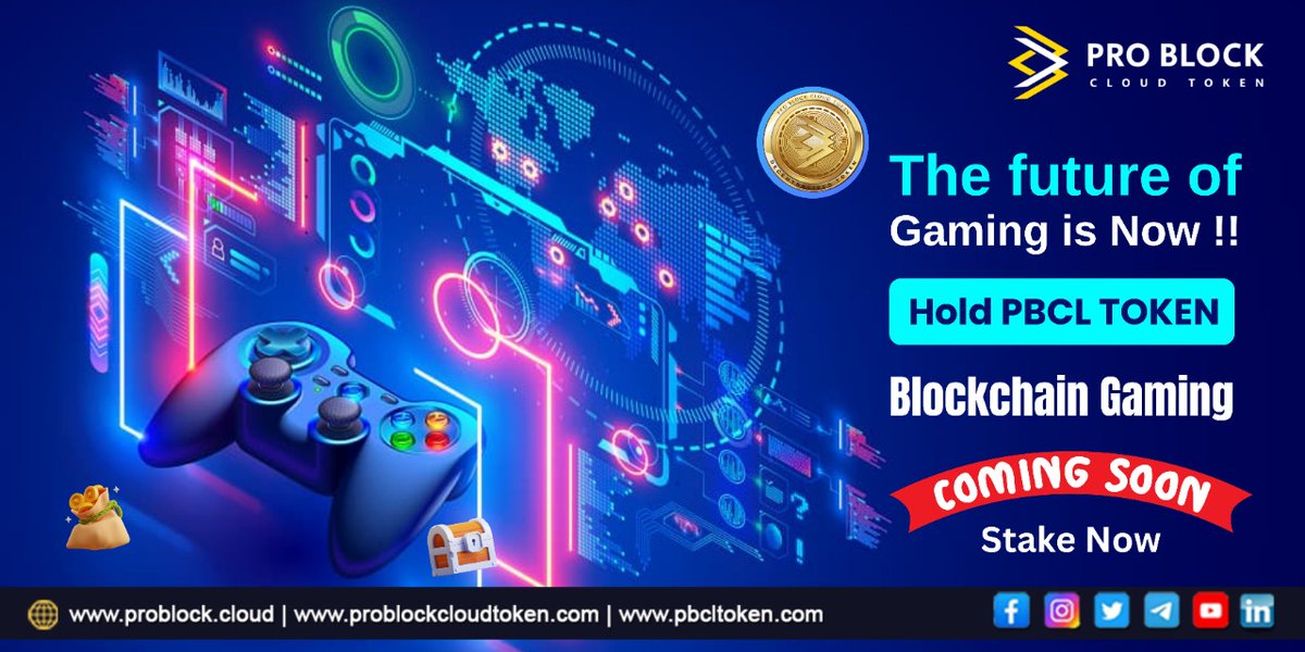 ProblockC's tweet photo. The Future of Gaming is Now !!! 
Join here--  https://t.co/WETK12heq5    
#pbcltoken #problockcloudtoken #holdpbcltoken #comingsoon #StakeNow #blockchaingaming https://t.co/raYlLnDAwo
