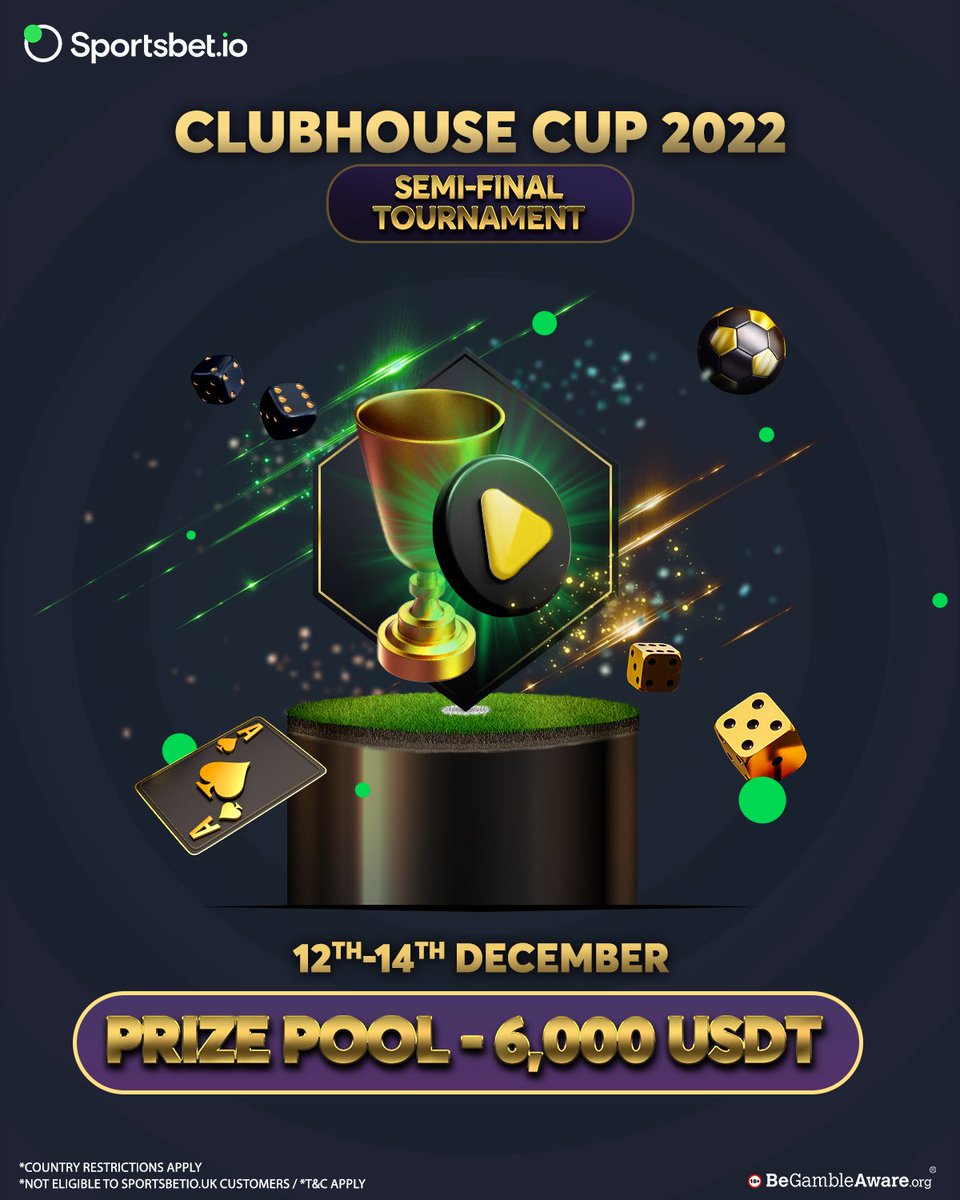 The ✌️nd-last stage of #Sportsbetio's #WorldCup2022 special Clubhouse Casino Cup is upon us 😍

Join in &amp; win big 🤩✨

Head here to know more ➡️ sb88.io/ClubhouseCasin… 🔗

#FIFAWorldCup #QatarWorldCup2022
