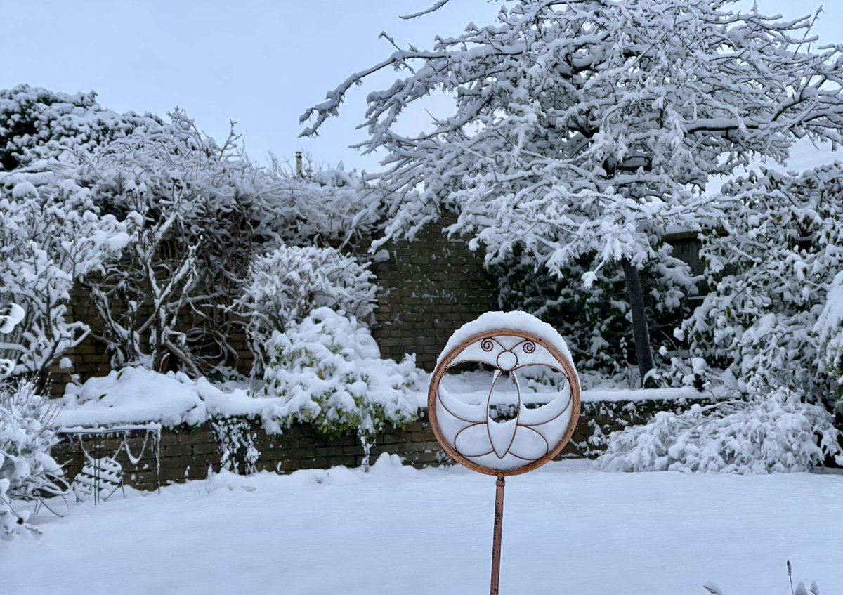 Plumd1's tweet photo. @ChrisPage90 not everyone is happy to see the snow. David, Melbourn, South Cambs. https://t.co/JU93InfhK9