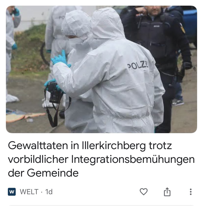 Wenn es nicht an den Integrationsbemühungen liegt, an was dann?
Womöglich an den zu Integrierenden?
#remigration