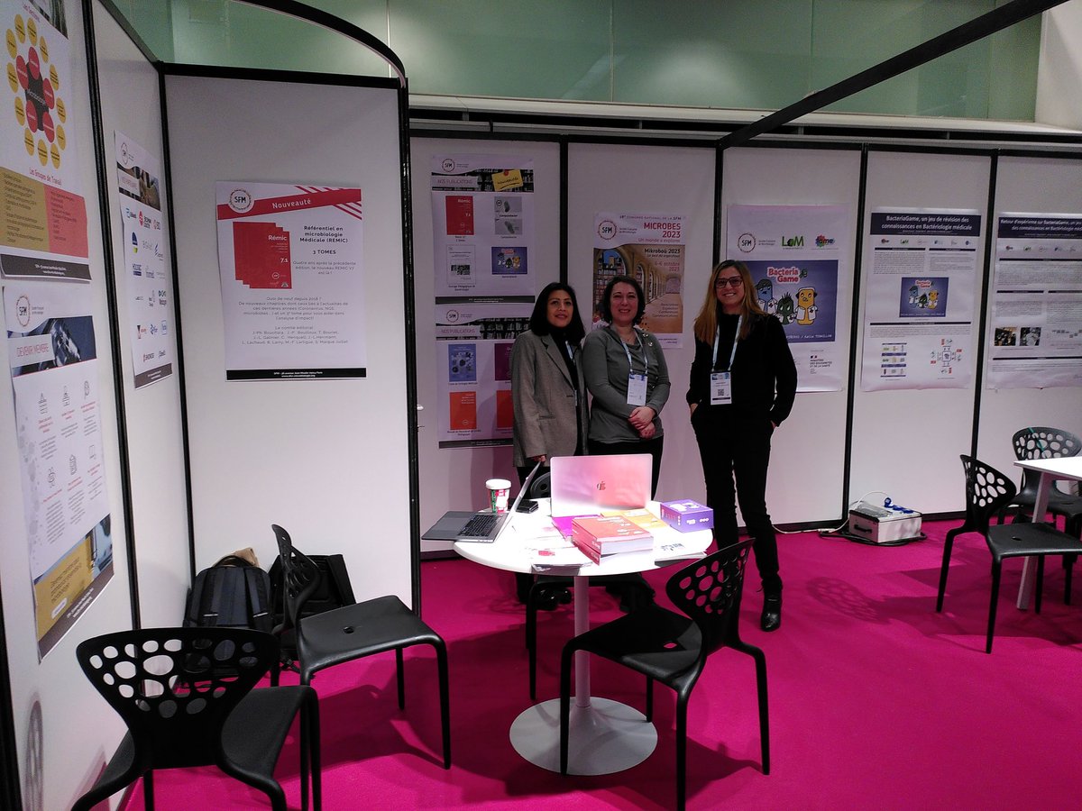mathildelescat's tweet photo. On est prêt-e-s sur les stands 54-56 a la @RICAIFrance 2022! Pour vous présenter le nouveau #REMIC et le #bacteriagame
#sfm #ricai #microbiologie #pedagogie #seriousgame #bacteriologie #infectiologie https://t.co/XkTQ0RloMo