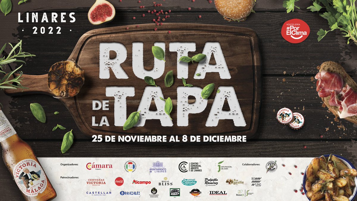 ENHORABUENA a los 5 finalistas de la #rutadelatapadelinares: Casa Montilla, Doñana  Linares, Pipirrana, Restaurante Linarejos, Taberna Tradición. El Premio a la Popularidad ha sido para Bar Restaurante Orzaes.
La final será en <a href="/alcampo/">Alcampo</a> #Linares el 14 de diciembre a las 11h.