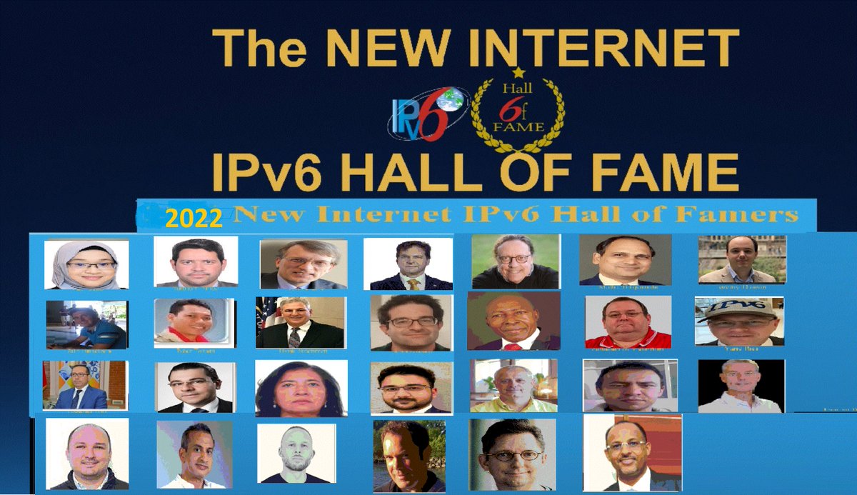2022 IPv6 Hall of Famers announced. ipv6forum.org and ipv6haoffame.org #ipv6 #ipv6forum #6HoF