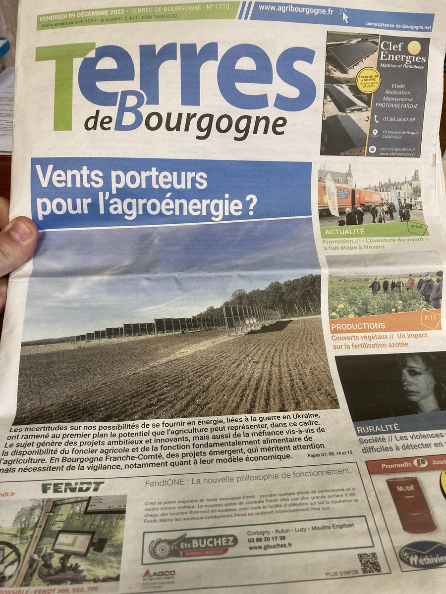 OlivierCOSTE2's tweet image. Je t’ai laissé @BONNIN1402,sur ton bureau @TdBourgogne.
Connais-tu le prix de revient du #Blé pour la #Moisson2023 🌾,chez les #Agricultures de l’#Yonne et pour les petites terres assez superficielles des plateaux de #Bourgogne ?