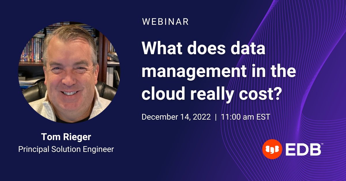 MrCloudPM's tweet photo. Too much compute? Not enough storage? How much #IOPS do you need anyway? In our next webinar, we demystify these #DBaaS concepts and give you the information you need to be confident you’re making the right investments.
https://t.co/k9eR545qrI https://t.co/hGoanISsT2