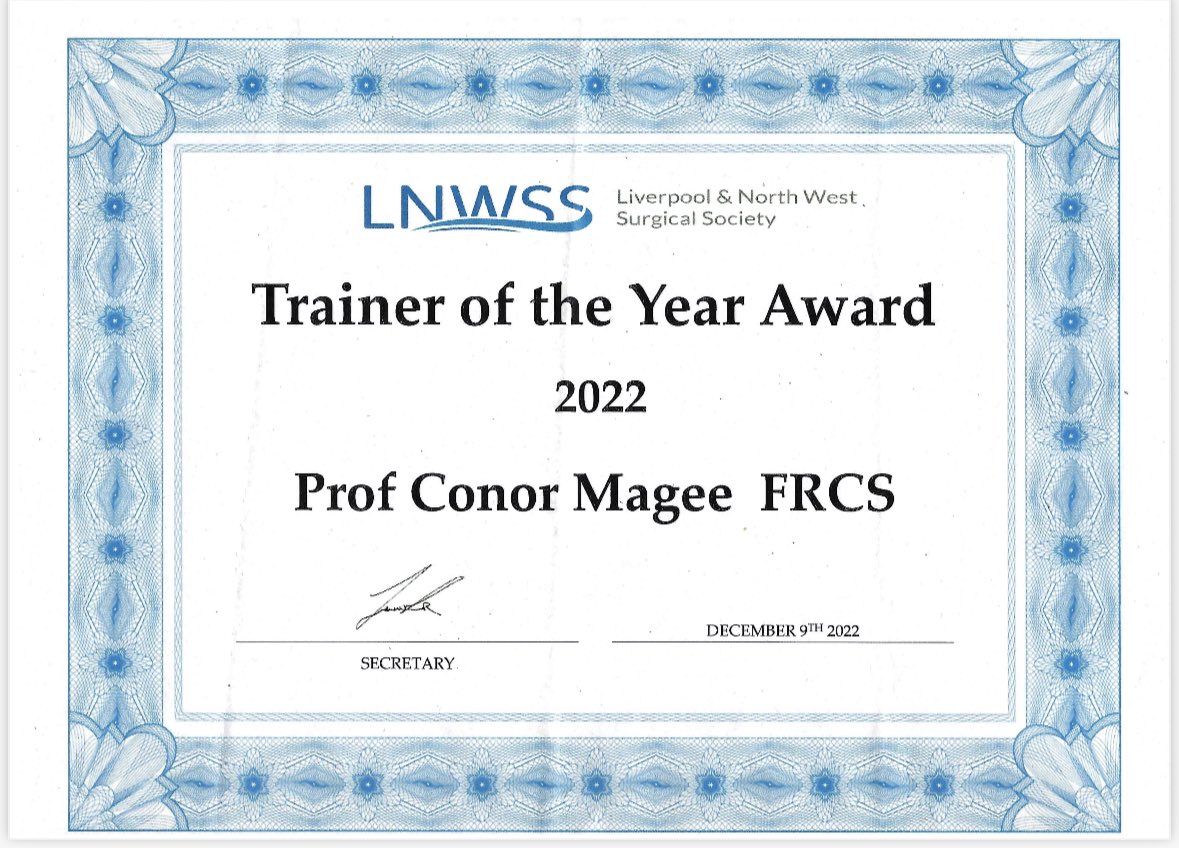 Plus this, which was very much unexpected and almost caused an aspiration event with my chocolate brownie. My deepest thanks to the society <a href="/NWSurg/">L'pool NW Surg Soc</a> 👊