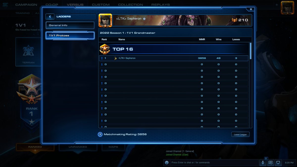 I actually did it! I am the only GM in the public test realm  for sc2! Lets Go!!!!
