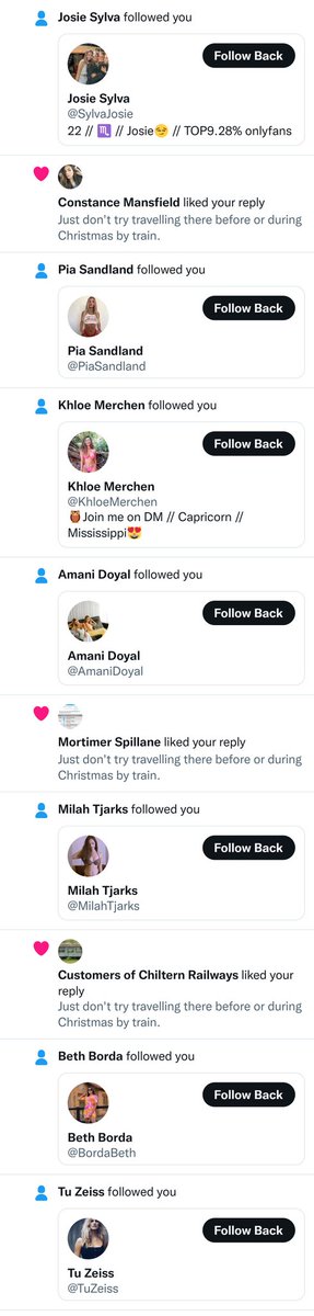 OneDaveHunter's tweet image. Really great to see how my amazingly witty tweets have been generating loads of new followers. Just a shame that every single one of them is a bot. I now get daily new followers without tweeting or doing anything on this platform. Clearly the Musk plan is working a treat.