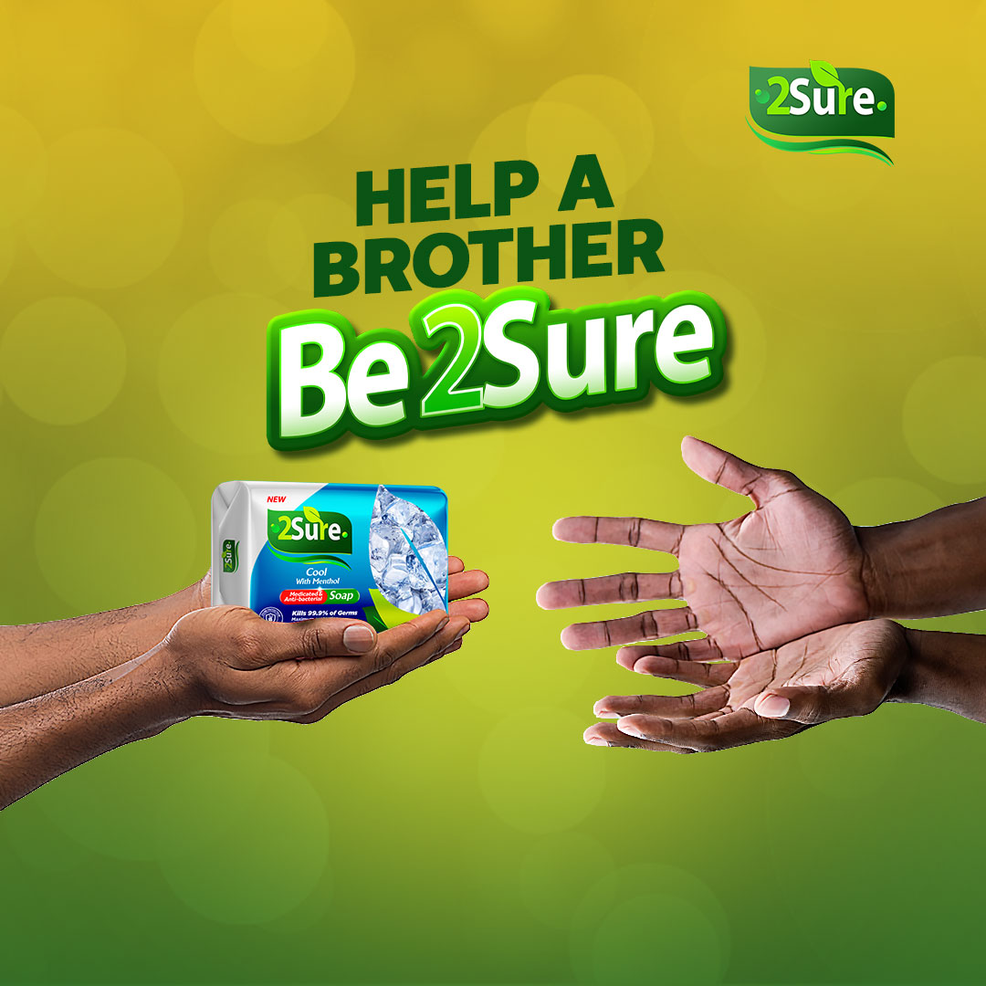 2SureNG's tweet photo. This season is for glowing.💥
Hence, don’t let a brother catch cruise with unattractive skin.😐
Help a brother be 2Sure💚
#Be2Sure
#BeTheSpec
#2SureAntibacterialSoap https://t.co/1NxbQF4bLE
