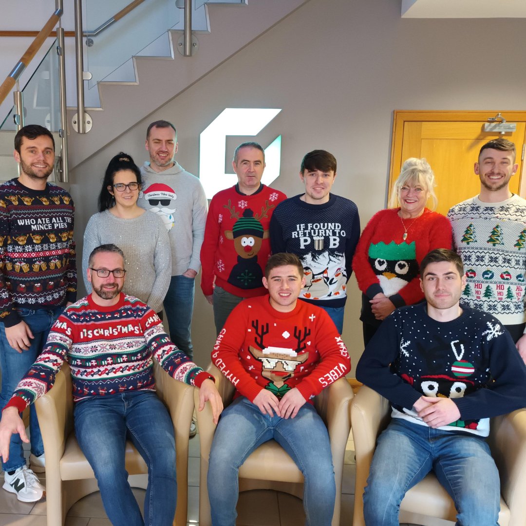 Geda_Const's tweet photo. 🎄Christmas Jumper Day🎄
Who doesn't love a Christmas jumper day? This year's effort did not disappoint...
Last Friday #TeamGEDA got into the festive spirit and donned their Christmas jumpers to raise money for @savechildrenuk.
Don't they look festive? https://t.co/JzzK7CupKA