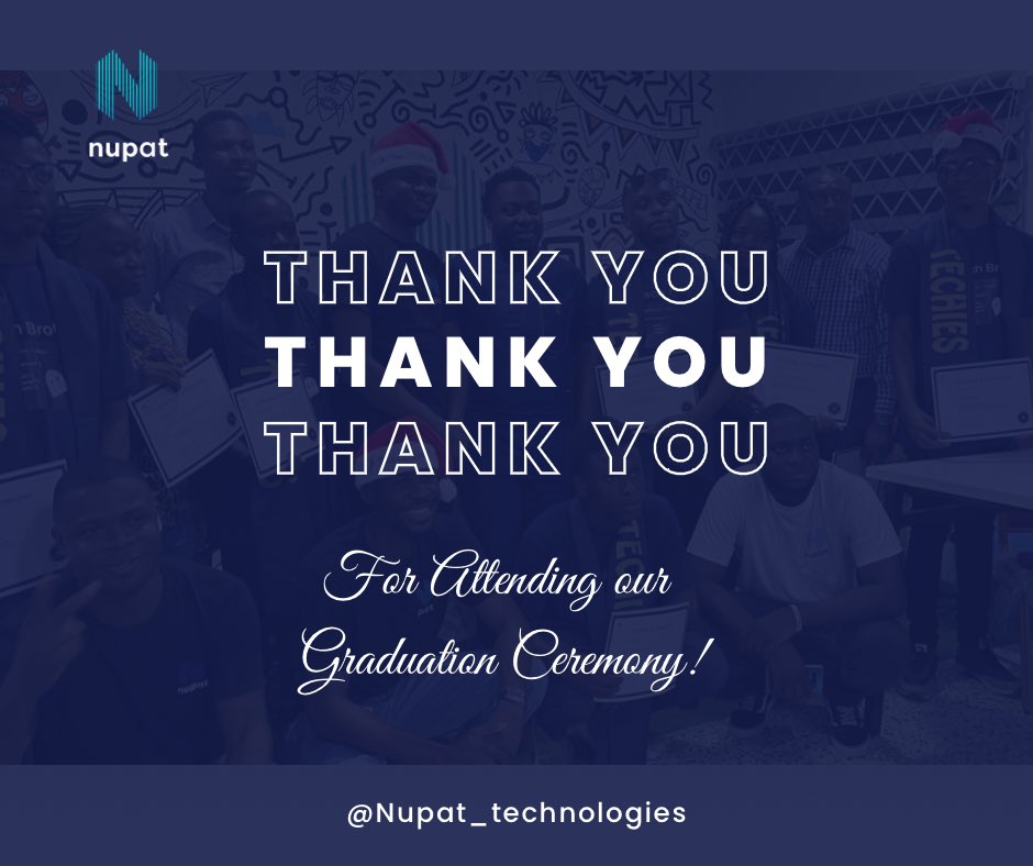 NupatOfficial's tweet image. We want to say a big thank you to everyone who attended our Graduation ceremony both physically and virtually. It was a beautiful one and a motivation to all our students to do more amazing things out there. 

Thank you !!! 💙

#techgraduation #lagos