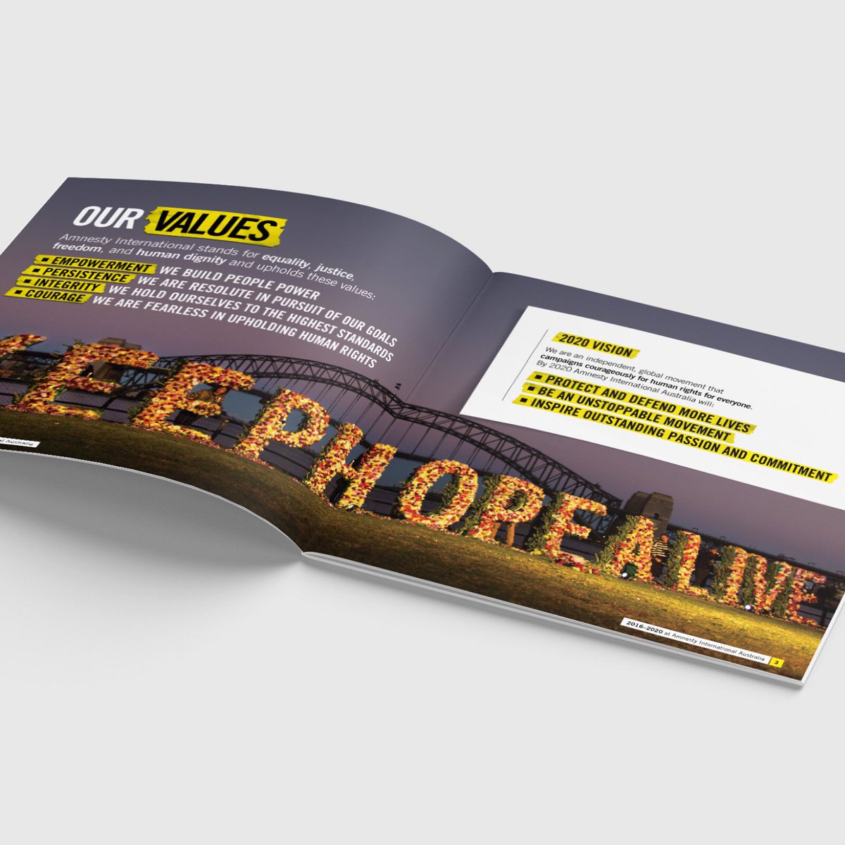 jarren's tweet photo. In 2016, I was given the opportunity to design Amnesty International Australia’s “Defending Lives” booklet. It outlined the values and vision of the organisation for the following four years.

Read more: https://t.co/SKjRT7eoVR https://t.co/AtYiM9rRyA