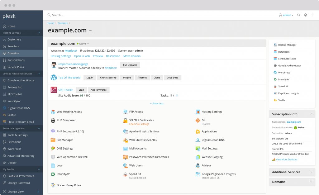 cplicensenet's tweet photo. With #Plesk Web Admin professional control panel, you can manage up to 10 domains portfolio with unlimited domain alias/parking, and subdomains, and create unlimited email accounts.

The best part is you can save up to 37% off retail for just $7.7/mo.

https://t.co/TOwQL377hM https://t.co/Kk0JphXDcR