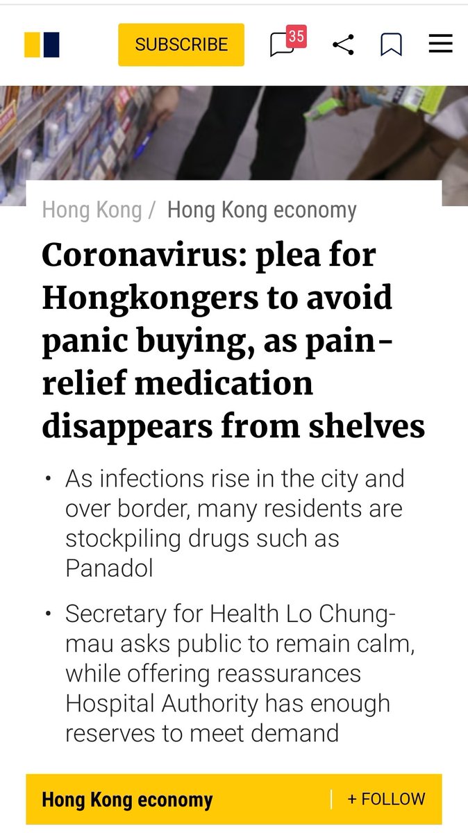 jisampedro's tweet image. People start to pile up Panadol? 🤷 #hongkong #hkproblems