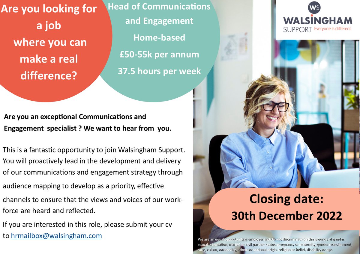 If you are an exceptional communications and engagement specialist, we want to hear from you!