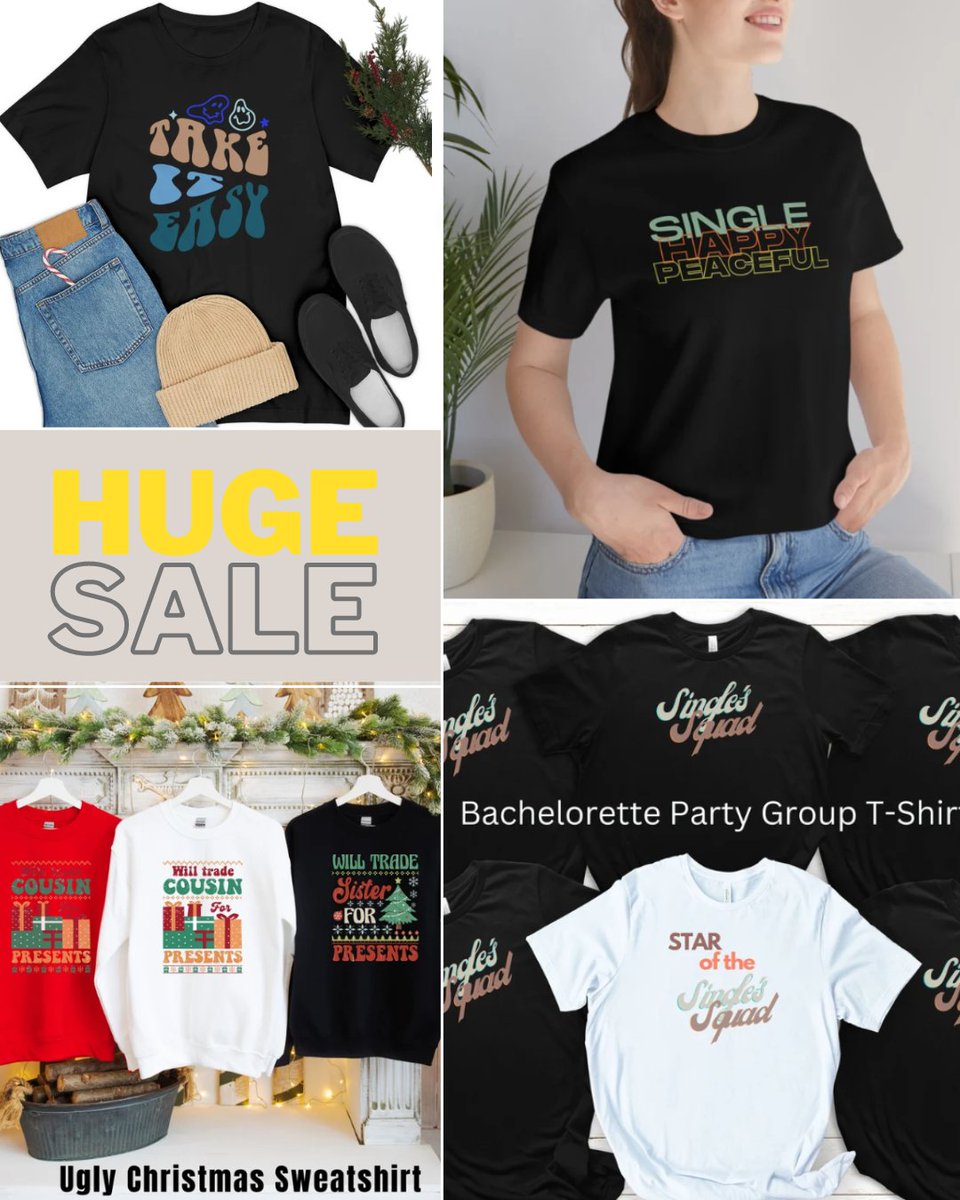 GiftnCreations's tweet photo. 🔥BIG SALE ‼️ 🔥HOT SALE ‼️
Hey there! Welcome to my shop. I am glad to see you here.
Visit: https://t.co/hmXjkVcBln
#GROUPSHIRT #christmasgift #shirtdress #christmasshirt #partygroup #tshirt https://t.co/hFtHWjpCs1