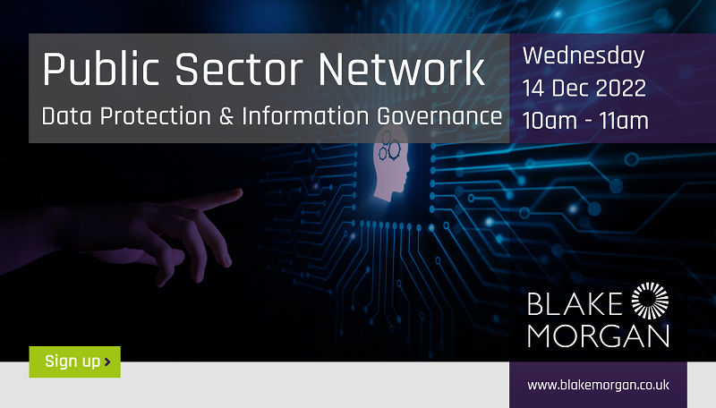 BlakeMorganLLP's tweet photo. What are the changes in #DataProtection law and enforcement? Tomos Lewis and Elisabeth Bell will look at these and give you practical guidance on subject access requests in our next #PublicSectorNetwork event on 14 December. Sign up for the webinar here: https://t.co/kNmwYGaCgp https://t.co/bfpfYvdv92