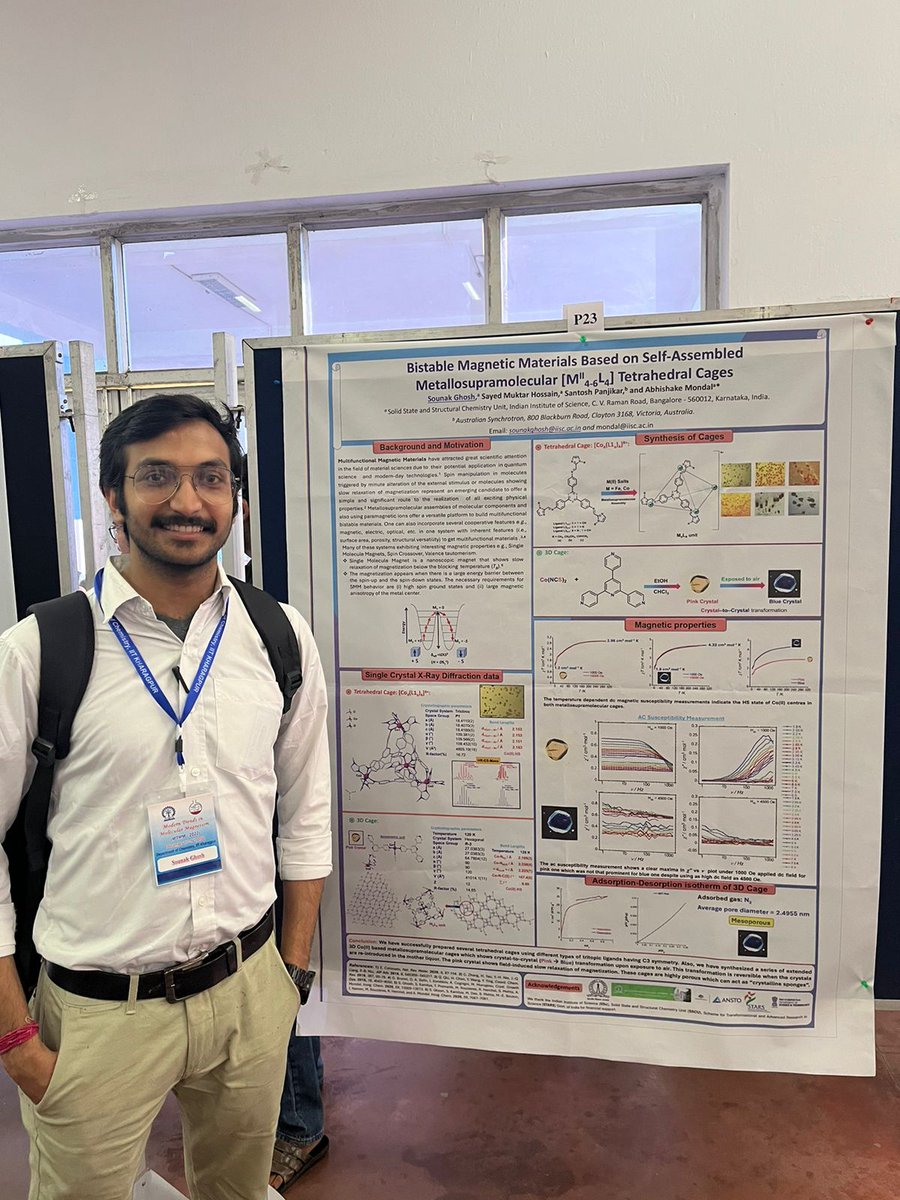 Poster presentations from our group at MTMM3 at IIT Kharagpur by Sujit (P25), Krishna (P09), Mayurika (P10) and Sounak (P23). Please visit our posters!