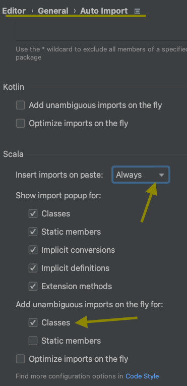userdris's tweet photo. Productivity boost when refactoring Scala code with @intellijidea  Don't know why these are not on by default https://t.co/Q5X485TzXW