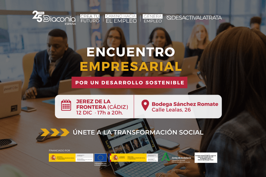MarisiClece's tweet photo. En @Clece_ #Cádiz nos unimos a la transformación social. Objetivo: lograr un impacto social positivo @DiaconiaEspana 
🖊inscríbete:
https://t.co/mDdr1kP2Zb
 Te esperamos esta tarde 
⏰17h a 20h
📍Jerez de la Frontera
  #PorUnDesarrolloSostenible

@abernalabril
@Raquel_Clece https://t.co/bydG9d0f7b