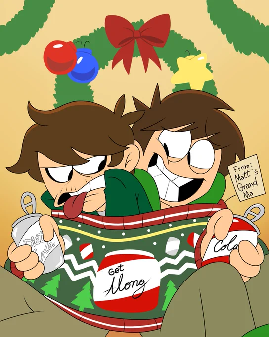 We've got another beautiful guest artwork from  for our (belated sorry) Day 11 of #Eddvent! Let's all get along!? 