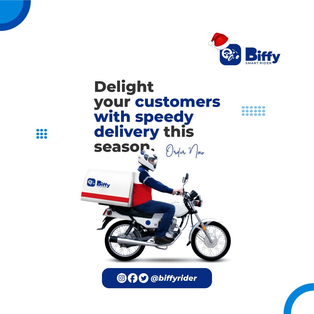 BiffyRider's tweet photo. Make your customers happy by delivering their goods or package through us.

@BiffyRider we are more accessible, affordable, cheap, secure, and fast for anyone and everyone. 

With the use of our technology and our Freelance dispatchers close to you, they are online 24/7. https://t.co/rlunIN2500