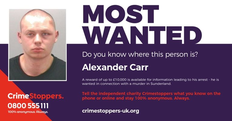 ShibaINUArmyUK's tweet photo. @SunderlandAFC @WBA @StadiumOfLight People of Sunderland please be aware of #AlexCarr @northumbriapol sant to question him over the brutal murder of Michelle Hanson in her own home in Sunderland.
If you see him please contact @northumbriapol or @CrimestoppersUK
Please share throughout Sunderland stay safe https://t.co/xXkl7JoJbv
