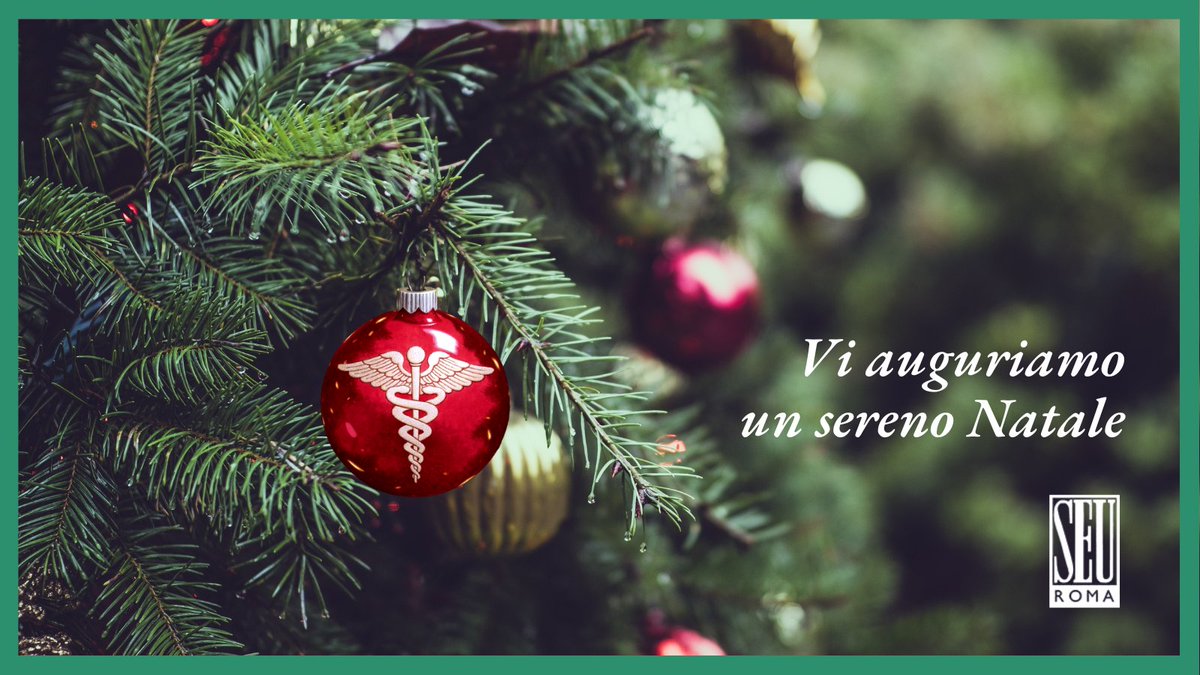 seu_roma's tweet photo. 🎄 Un sincero augurio di buon #Natale da tutto il nostro staff.

#merrychristmas #medicine #SEU #medbooks #booknow https://t.co/HIipVwV3fM