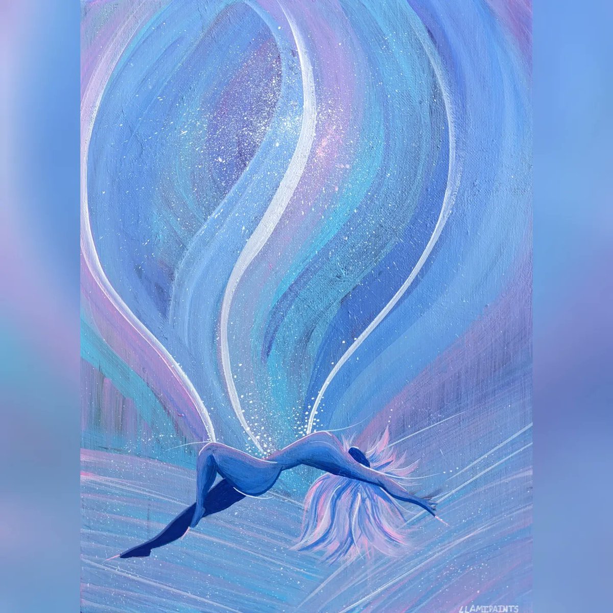 llamipaints's tweet photo. Back to posting my traditional art 🎨 Starting with this painting I finished recently 💙 #abstract #acrylic #painting #art https://t.co/rz8EvjE5K4