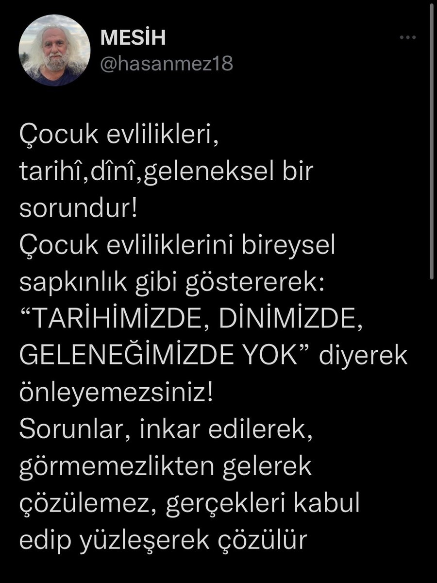mesih_isa_hasan's tweet photo. Çocuk evlilikleri, Peygamber ve ashabının yaşamında olduğu için, Kuran, hadis, fıkıh kitaplarında yer almış!
Çocuk evlilikleri yalnız İslamda değil, diğer dinlerde de var!Sorun, tarikat, cemaat sorunu, bireysel sapkınlık sorunu değil, din sorunu, din eğitimi sorunudur!
GERÇEK BU! https://t.co/yo63ihBDOJ