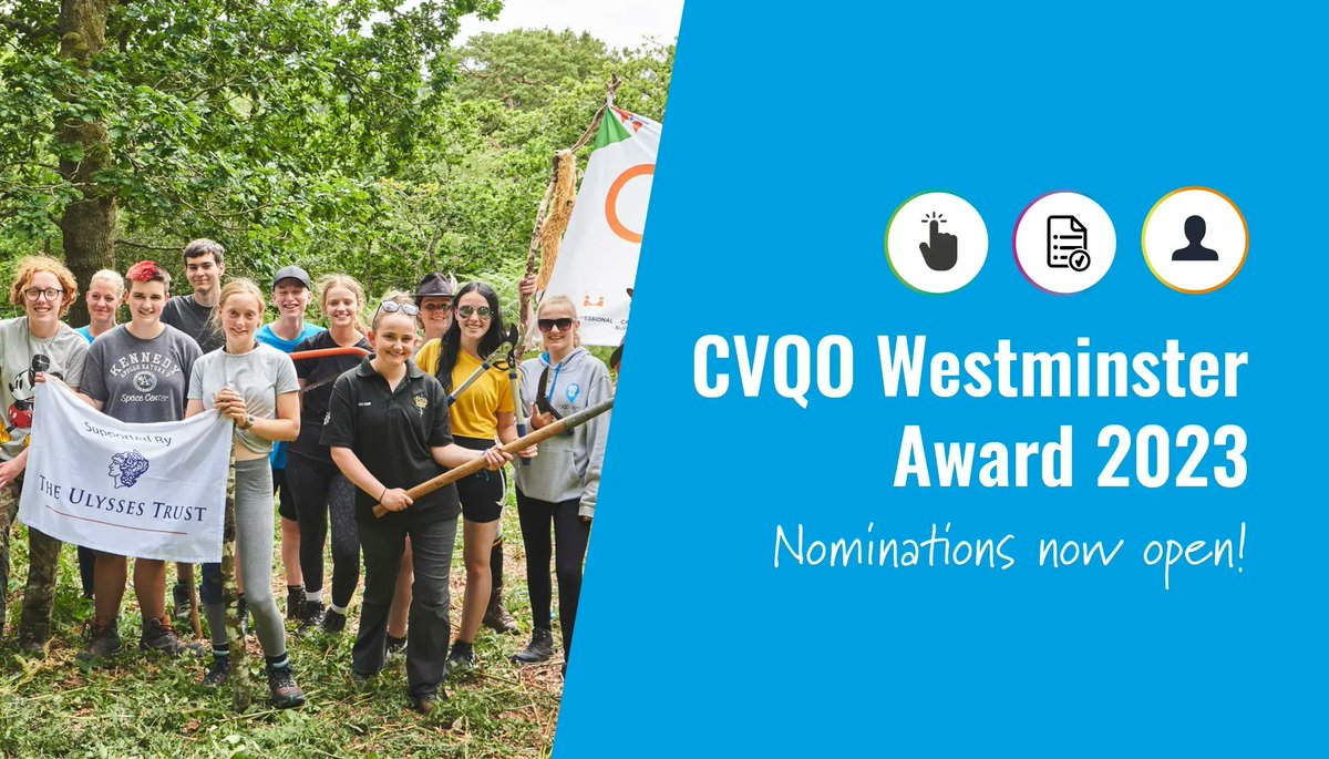 Snowed in? Think about nominating someone for the 2023 CVQO Westminster Award! All the details you need are here: buff.ly/2TYLYPa  <a href="/aircadets/">RAF Air Cadets</a> <a href="/ArmyCadetsUK/">Army Cadets UK</a> <a href="/SeaCadetsUK/">Sea Cadets</a> <a href="/CCFcadets/">Combined Cadet Force</a> <a href="/stjohnambulance/">St John Ambulance England</a> <a href="/UKFireCadets/">🚒UK Fire Cadets 🚒</a> <a href="/PoliceCadets/">Police Cadets</a> <a href="/scouts/">Scouts</a> <a href="/theboysbrigade/">The Boys' Brigade</a>