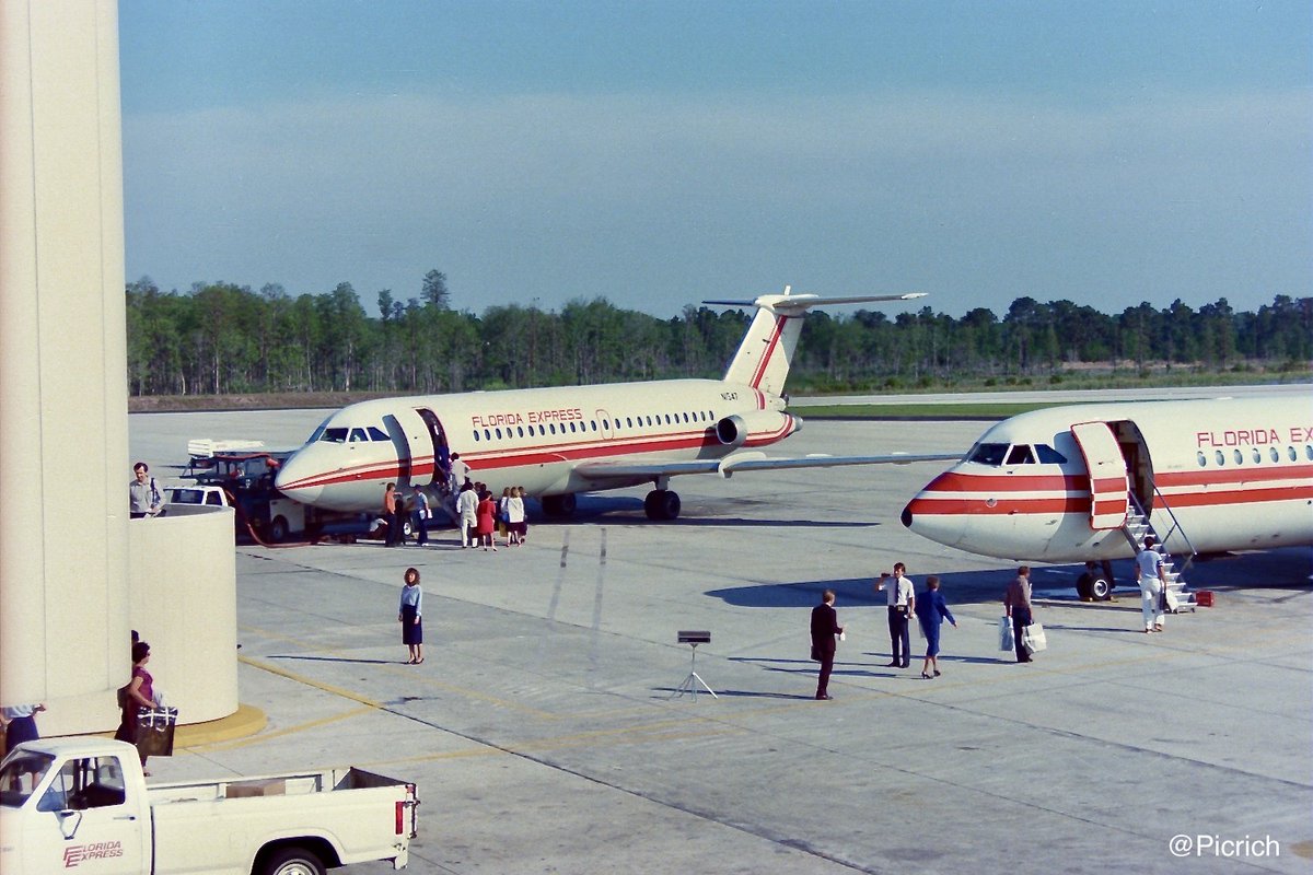 Picrich's tweet photo. Florida Express BAC-111 MCO 1985

#Aviation #AvGeek #Floridaexpress https://t.co/fewqqWBxjg