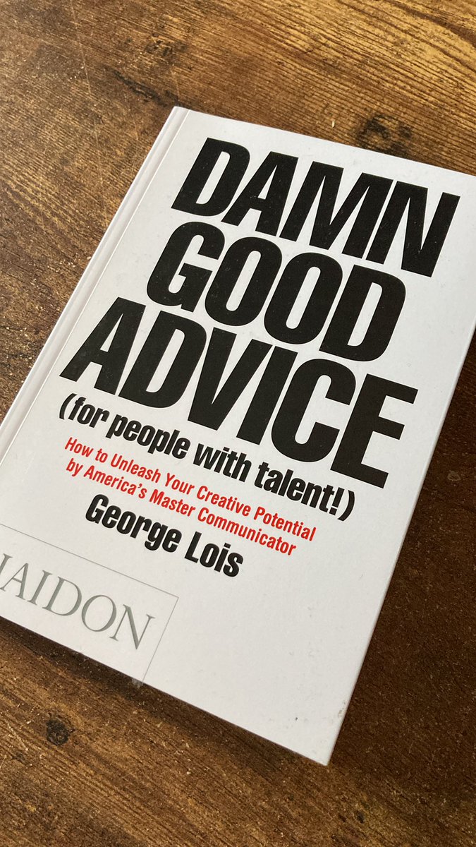 I knew he was a legend, but I didn’t know HOW MUCH of a legend. Well worth a read #georgelois #creativity #advertising