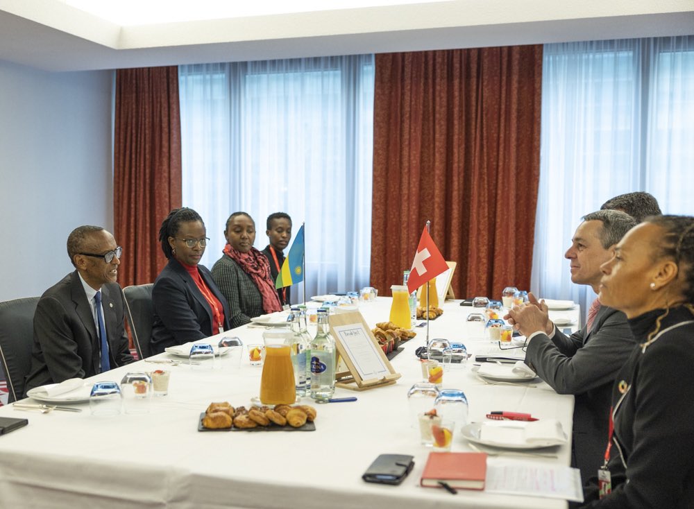 Today on Monday, December 12. This morning in Geneva, President Kagame attended a breakfast hosted by President @ignaziocassis on the sidelines of the 2022 Effective Development Co-operation Summit. #DevCoSummit