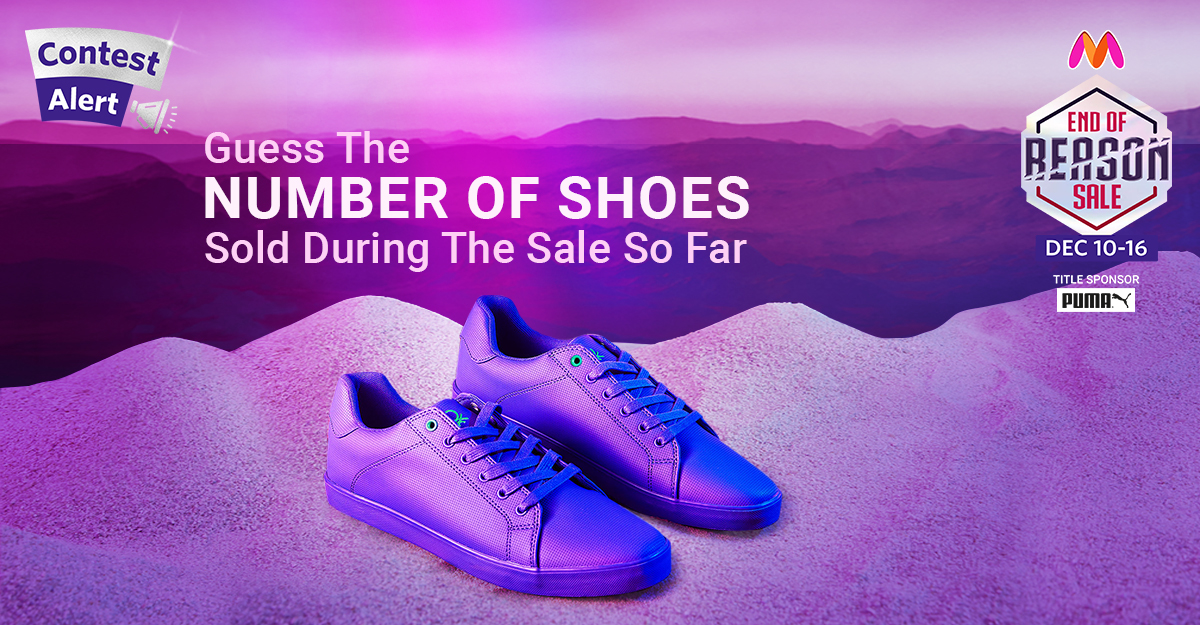 Sneakerheads, can you guess this right? 1 winner takes home a Myntra Gift Voucher of Rs. 20K!
Use #MondayWithMyntraEORS #HappyHoursOnMyntraEORS
+ follow <a href="/myntra/">Myntra</a> to qualify.
#Contest #ContestAlert #ContestAlertIndia